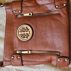 Brown Leather Shoulder Bag